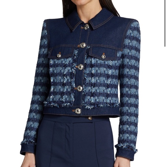 Veronica Beard Jackets & Blazers - VERONICA BEARD| Santo Jacket Tweed Denim New Without Tags
